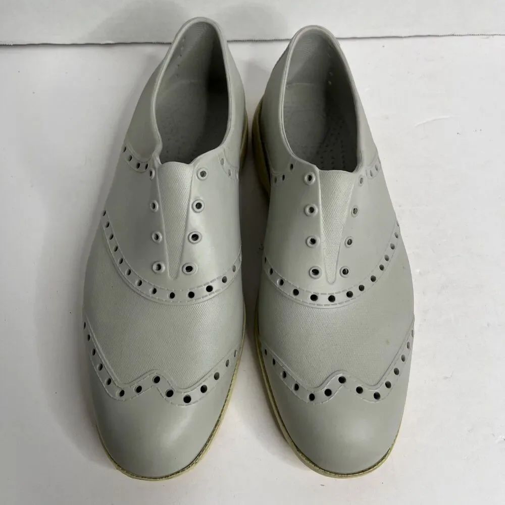Biion Golf Men's Water Gray Rubber Spikeless Oxford Loafer SZ 12